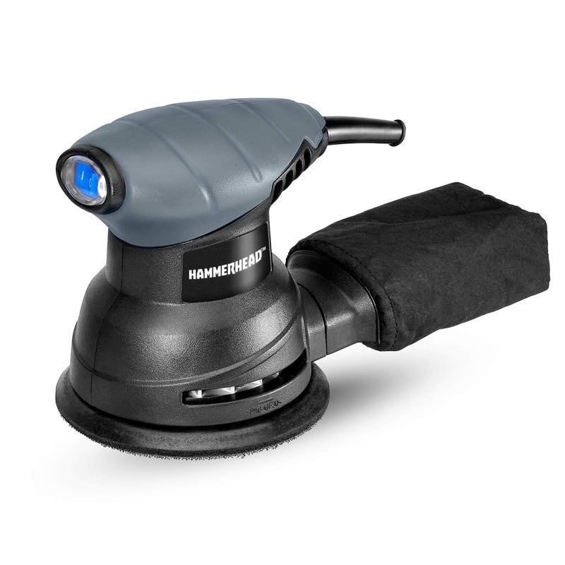 Hammerhead 2.0-Amp 5-Inch Random Orbit Sander with 12pcs Sanding Paper â€“ HAOS020 - Image 2